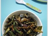 Okra with onions