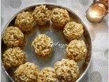 Pori urundai - karthigai deepam recipe