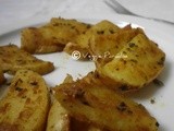 Potato wedges -south indian style (snack under 5 mins.)