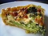 Brocolli quiche met maïs