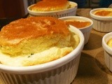 Kaassoufflé met gorgonzola en bosui