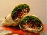 Wraps met spinazie, bietjes en geitenkaas