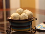 Semolina Mounds (rounds) of Festivity ( Cashew Cranberry Rava ladoos)