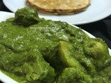 Aloo Palak - Side dish for Roti / Chapathi
