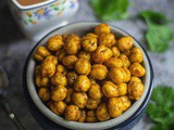 Air Fryer Chickpeas | Roasted Indian-Style Chickpeas