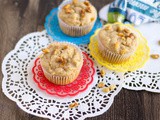 Apple Walnut Muffins | Eggless Apple Walnut Muffins