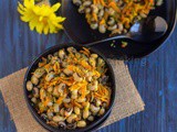 Black-Eyed Peas Savory Sundal | Karamani Sundal