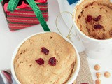 Eggless Microwave Single Serving Peanut Butter Mug Cake