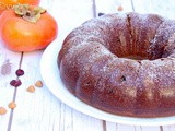 Eggless Persimmon Bundt Cake