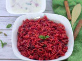 Instant Pot Beetroot Rice | Beets Pulav
