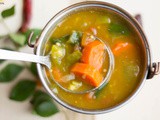 Instant Pot Mixed Vegetable Sambar | Video Recipe