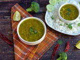 Instant Pot Red Lentils with Broccoli | Masoor Dal Tadka with Broccoli