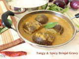 Katharikai Puli Kuzhambu With Coconut | Tangy & Spicy Brinjal Gravy