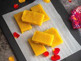 Microwave Mysore Pak | Vegan Mysore Pak