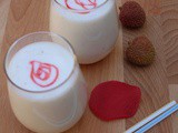 Nungu/Ice Apple Lassi with Lychee