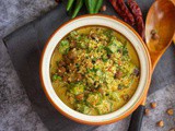 Okra Kootu | Vendakkai Kootu (South Indian Okra Curry with Yogurt)
