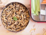 Orzo Pasta with Tomato Basil Pesto and Olives