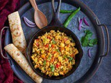 Paneer Bhurji | Scrambled Paneer with Vegetables