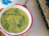 Pathiya Mor Kuzhambu | Spinach Mor Kuzhambu with White Pepper