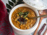 Pavakkai Pitlai | Bitter Gourd Black Eyed Peas Sambar