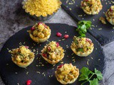 Phyllo Aloo Chana Chaat Cups