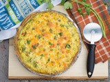 Quiche | Eggless Mixed Vegetable and Tofu Quiche