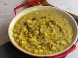 Radish Kootu | Mullangi Kootu (Poricha Kootu Style)