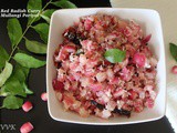 Red Radish Dry Curry | Red Radish Poriyal