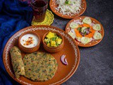 Simple Lunch Menu with Methi Paratha