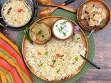 Thengai Paal Sadam Platter | Coconut Milk Pulao Platter | Weekend Special Biryani Platter