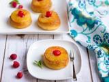 Upside down Pineapple Cake | Eggless Upside down Single Serving Pineapple Cake