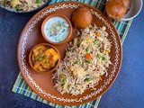 Veg Pulao Platter | Easy Lunch Menu Ideas