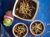 Vegetable Manchow Soup | Instant Pot Veg Manchow Soup