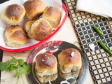 Whole Wheat Pav Buns with Vital Wheat Gluten | Eggless Wheat Pav Buns