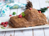 Yule log Cake | Eggless Christmas Special Yule log Cake