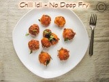 Chilli idli i mini chilli idli i no deep fry version chilli idli i restaurant recipes