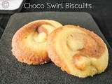 Choco swirl biscuits i vanilla chocolate swirl cookies i butter cookies i eggless cookies