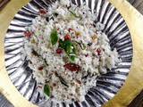 Coconut rice i thengai satham i nariyal chawal i lunch box recipes