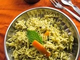 Coriander biryani i coriander pulao i kothamalli satham