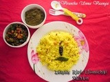 Lemon rice i elumichai satham i lunch box recipes