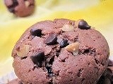 Mocha chocolate chip muffins - egg-less butter-less