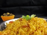 Nellore masala rice i sesame tomato masala rice i lunch box recipes