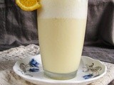 Orange cream milkshake i orange ice cream shake i summer drinks