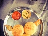 Potato poori i aloo poori i indian puffed bread i breakfast recipes