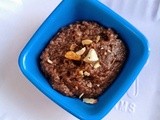 Ragi rava chocolate pudding i 10 minutes instant dessert i low fat dessert i low calorie dessert i healthy dessert i millet dessert