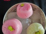 Vanilla & strawberry popsicle i kulfi recipes i ice cream recipes - virtual birthday treat for divya prakash