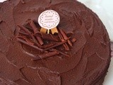 Cocoa Sponge Cake with Whipped Chocolate Ganache