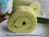 Pandan Coconut Swiss Roll/ Chiffon Cake Method