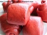 Red Yeast Rice Mantou(红鞠山东馒头)/ Sponge Dough Method
