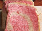 Strawberry Swirl Loaf Bread/ Straight Dough Method